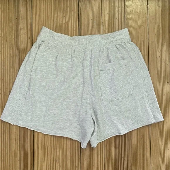 NWT Aerie Let Loose Fleece Shortie In Light Heather Grey Sz XS. - Picture 7 of 12